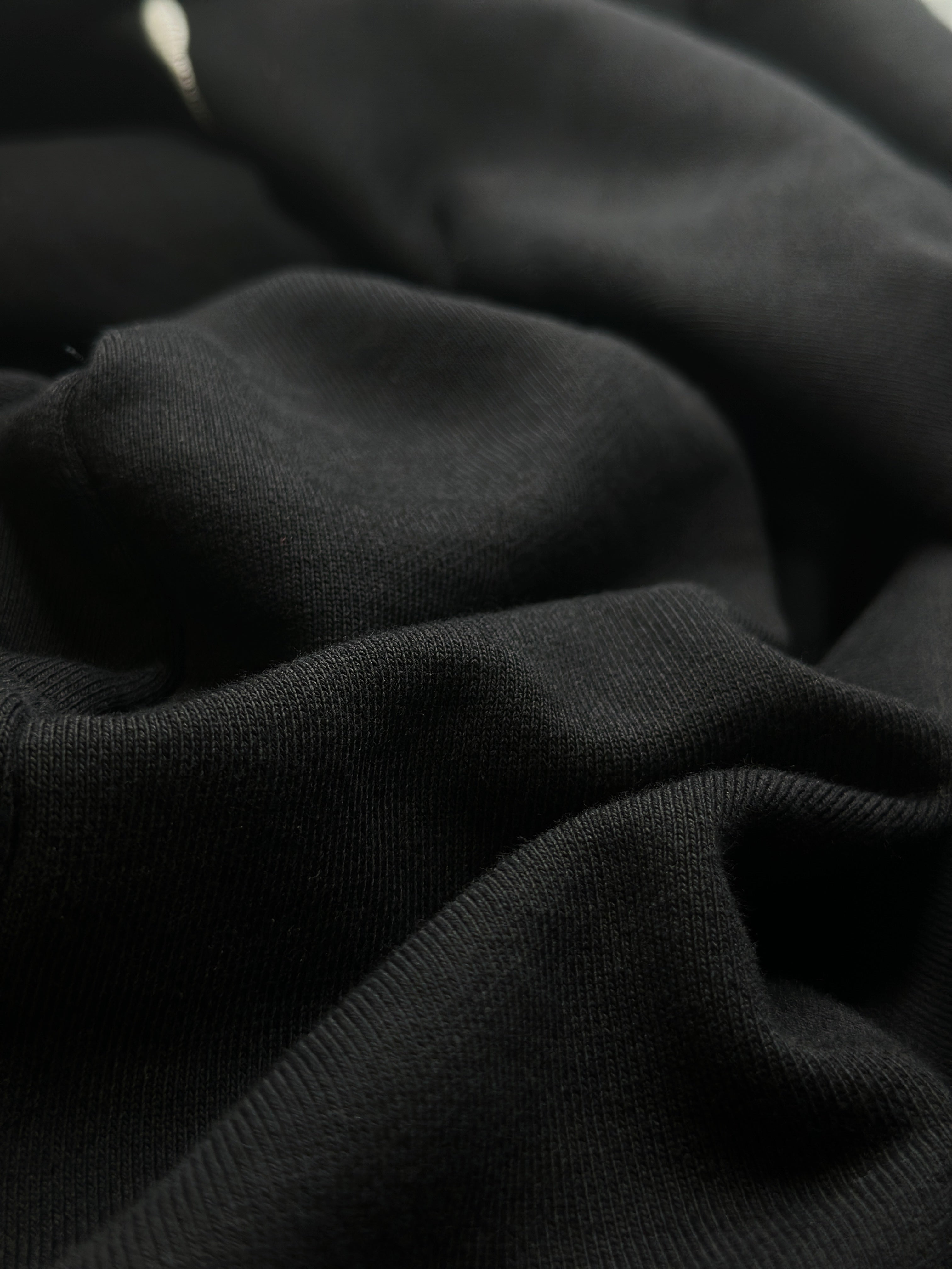 Close-up of dark fabric texture